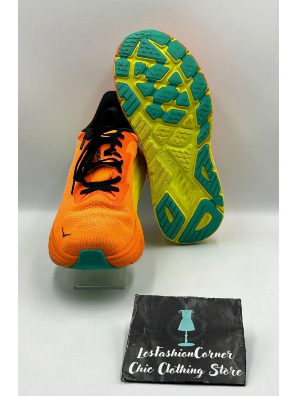 Hoka One One Men’s Orange Yellow Mesh Arahi 7 Running Shoes Size 11 3515 - Picture 3 of 16